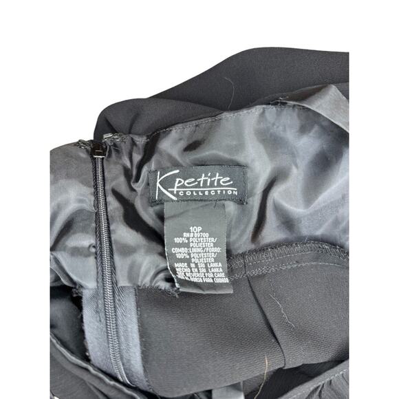 Women's K Petite Collection Black Dress Size 10P - Picture 3 of 3